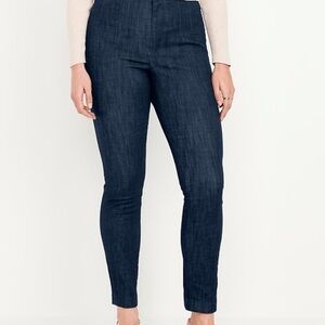 Old Navy Extra High Rise Polished Pixie Skinny Ankle Jeans Dark Wash